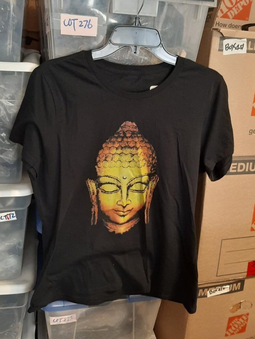 NEW ! GuanYing Chinese Budda Goddes Tshirt Sz L